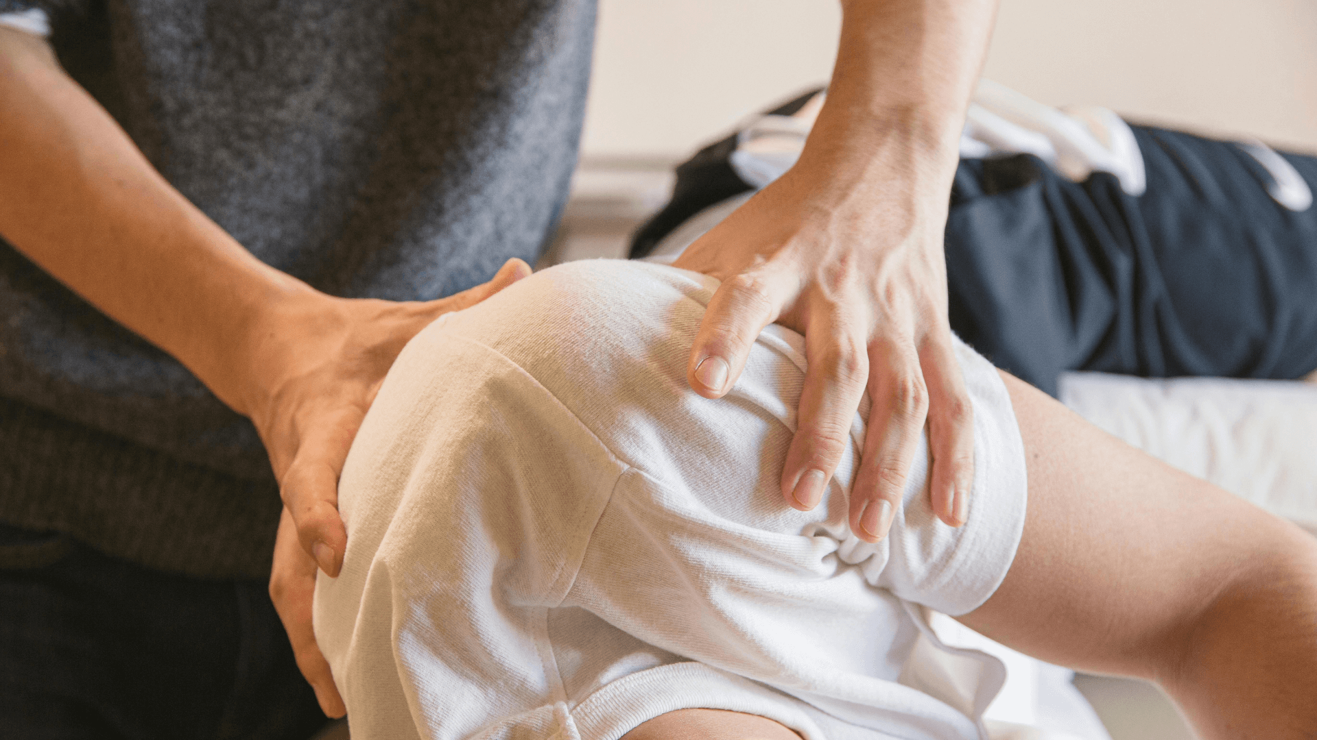 a patient seeing a physical therapist